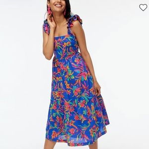 J.Crew Factory Squareneck Midi Dress